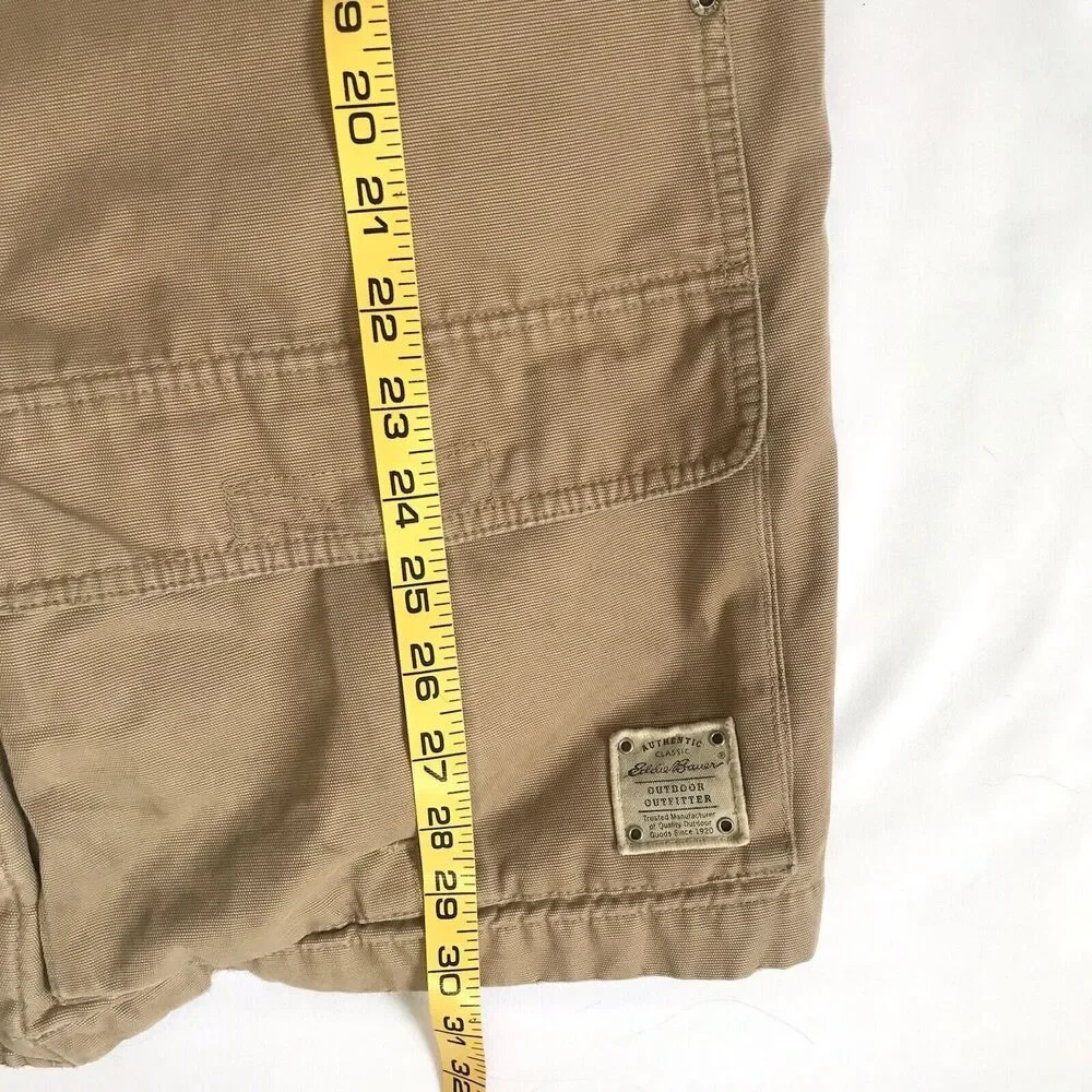 Eddie Bauer Jacket Mens L Chore Barn Field Coat Plaid Lined Corduroy Collar Cuff